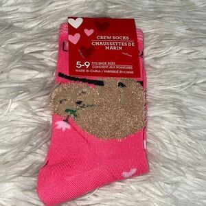 chaussettes de martin Socks Womens Size 5-9 ccrew Hearts Valentines NWT‎